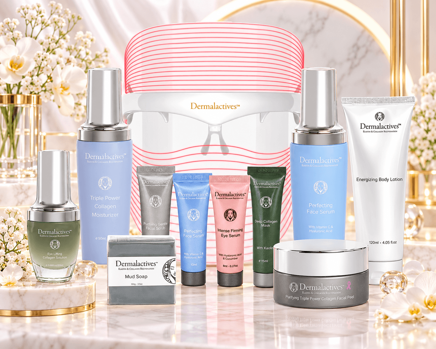 Dermalactives Best of Dermalactives styled on marble
